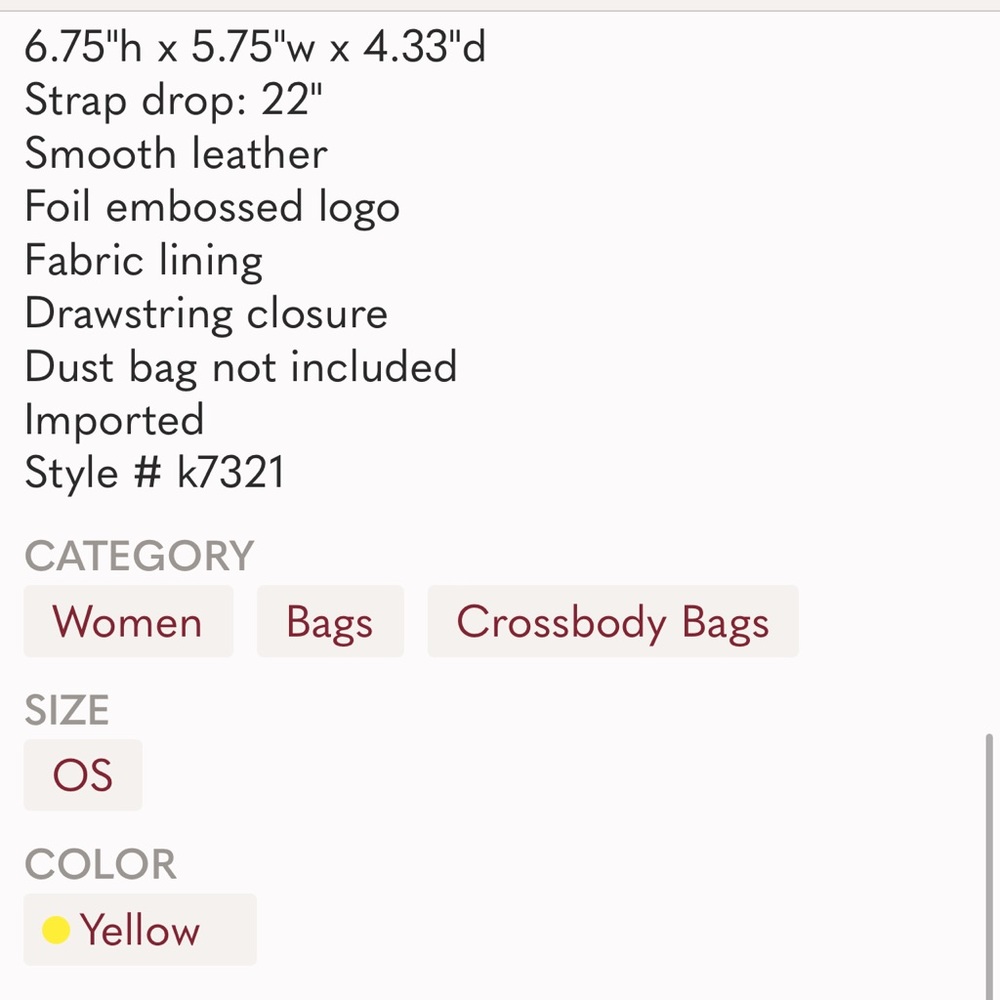 Kate Spade Pineapple Crossbody Bag LAST ONE!!! - Picture 7 of 7
